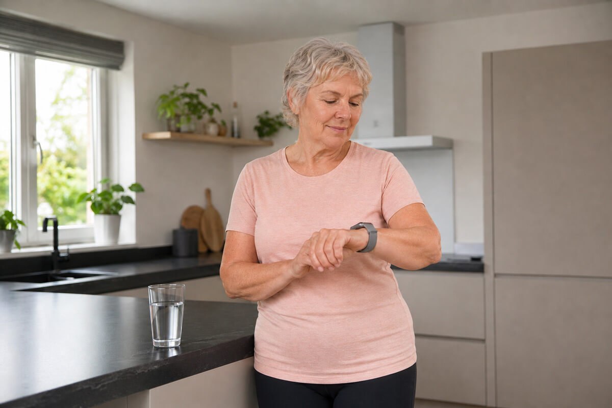 Via de Fitbit Versa kunnen meetgegevens naar het centrale dashboard verstuurd worden