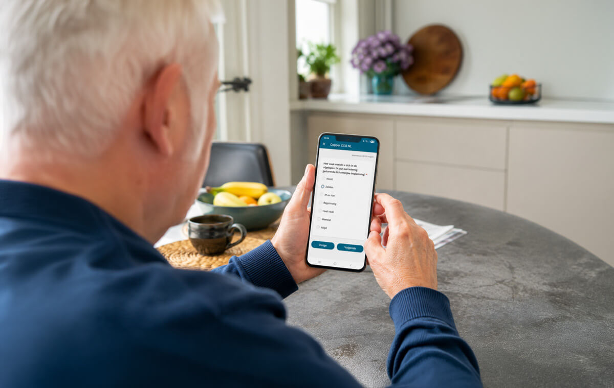 Vragenlijsten invullen via de smartphone