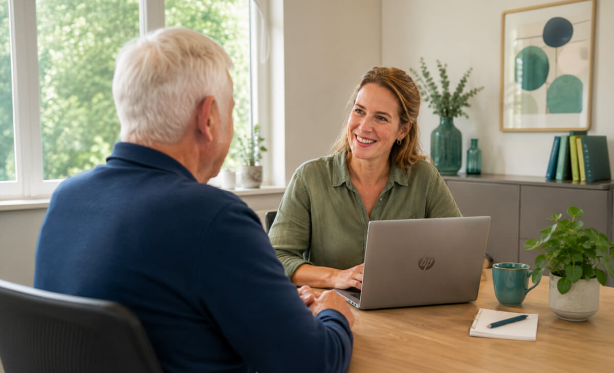 POH bespreekt de vragenlijstuitkomst met patiënt